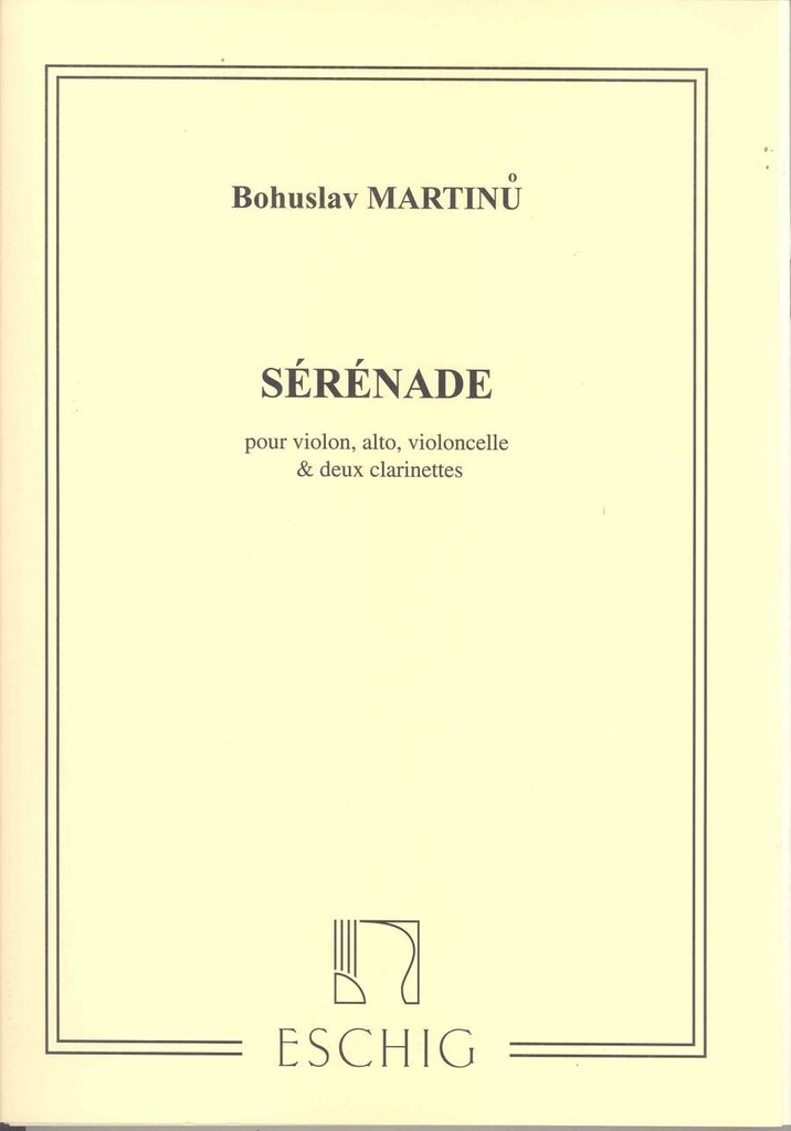 Serenade 2 Clarinettes En Ut/Violon/Alto/Vlc